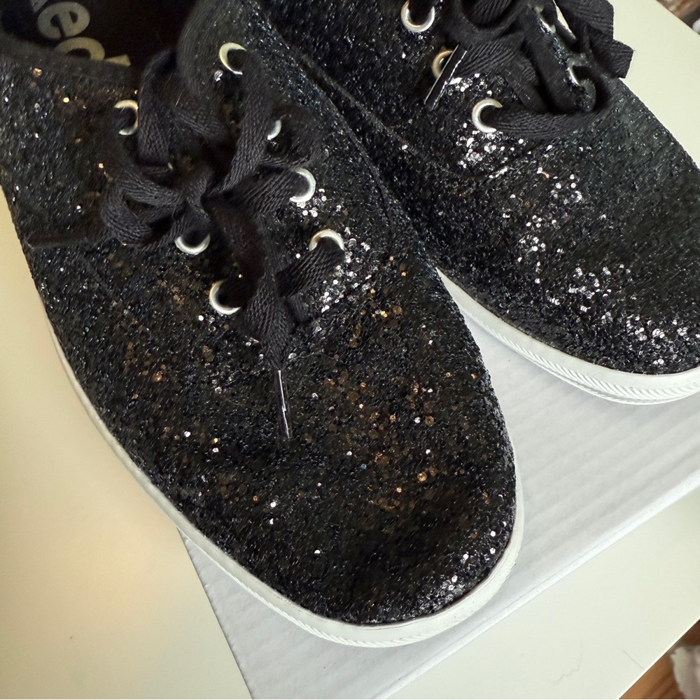 Black Glitter Keds Sneakers
